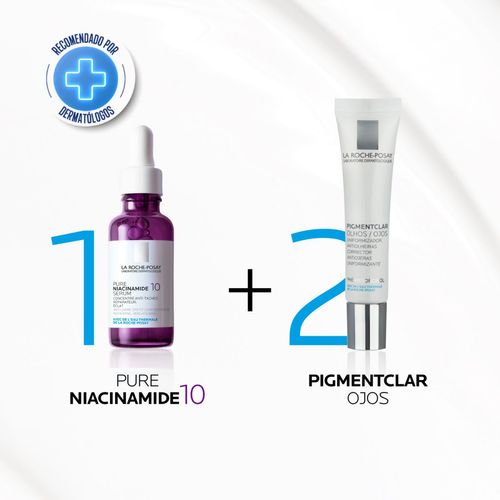 Combo serum niacinamida + pigmentclar ojos