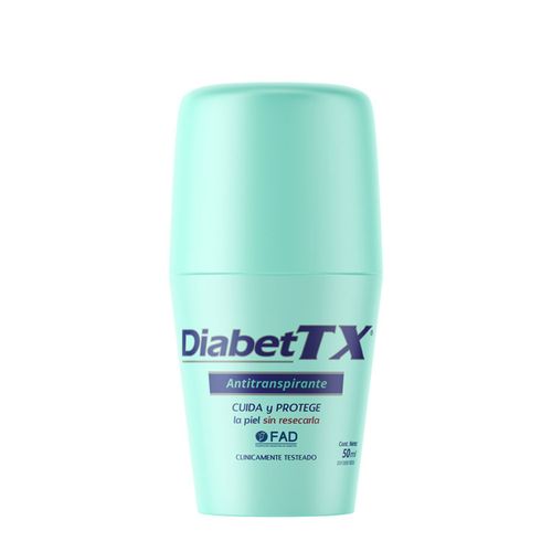 Crema corporal DiabetTX Antitranspirante Roll On 50 ml