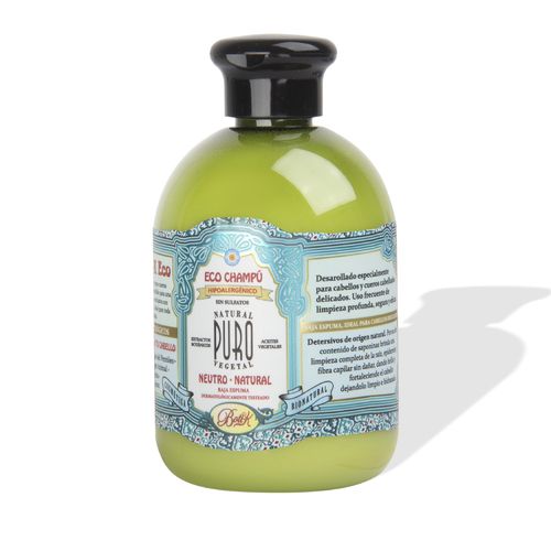 Shampoo eco sin sulfatos neutro hipoalergenico 300 ml
