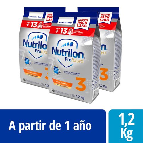 Combo fórmula láctea profutura 3 (3 pouch de 1,2 kg)