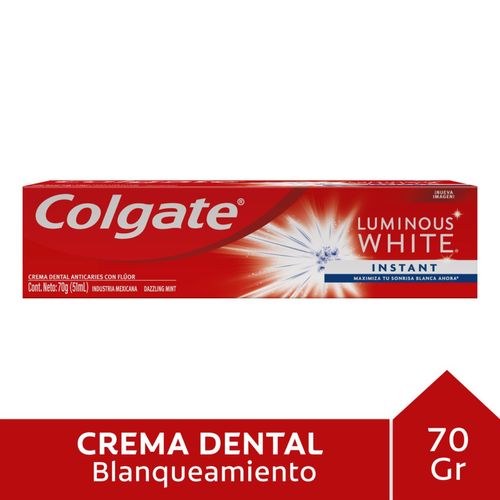 Pasta dental luminous white instant 70g