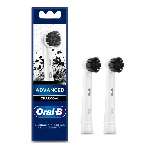 Cabezal para cepillo dental eléctrico advanced charcoal  (2 Unidades)