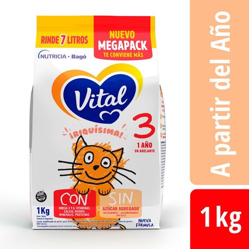 Combo leche infantil nutri plus 3 (3 pouch de 1 kg)