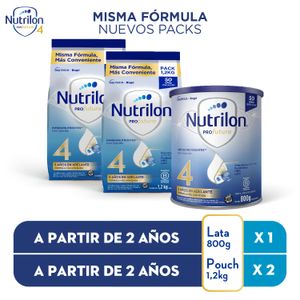 Combo fórmula láctea profutura 4 (1 lata 800 gr + 2 pouchs 1,2 kg)