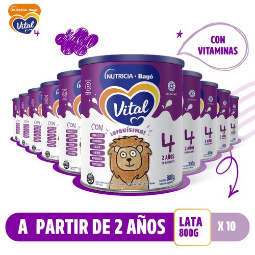 Combo leche infantil nutri plus 4 (10 latas de 800 grs)