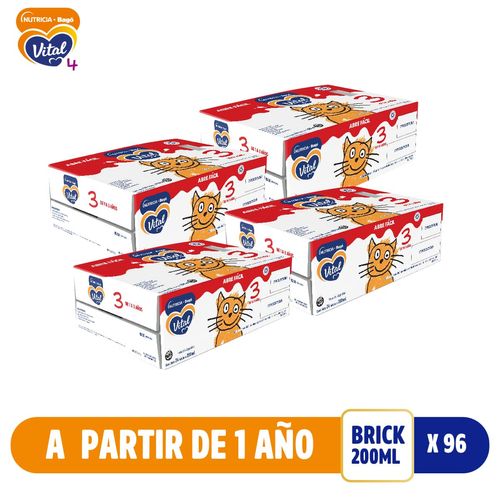 Combo fórmula láctea infantil 3 (96 bricks de 200 ml)