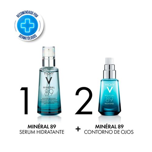 Combo minéral 89 serum hidratante  +  contorno de ojos