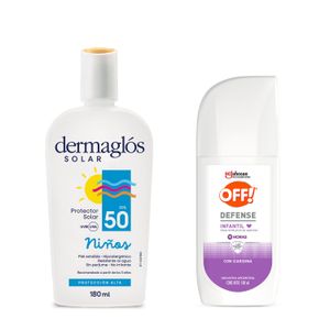 Combo niños  solar fps 50 + off defense spray