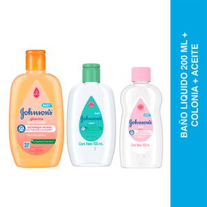 Combo toiletries: baño líquido + colonia + aceite