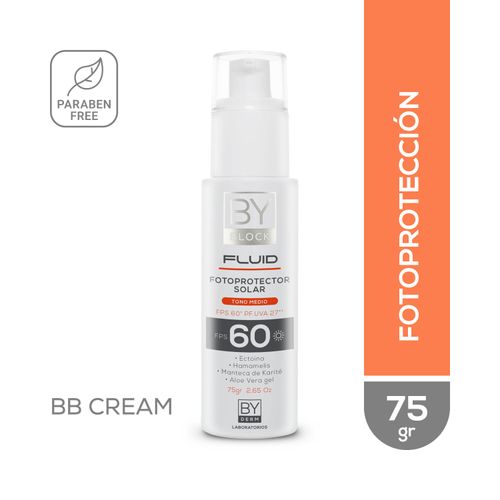 By block color fluid medio bb cream fotoprotector fps 60 75 gr