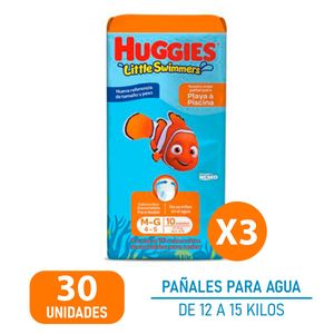 Combo pants little swimmers talle g (3 paquetes de 10 unidades c/u)