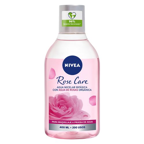 Agua micelar bifásica  Rose Care para todo tipo de piel 400 ml