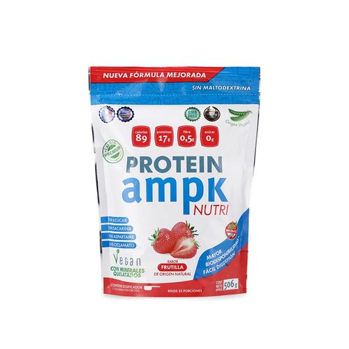 Proteina vegana sabor frutilla 506 gr
