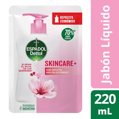 Jabón líquido antibacterial skincare repuesto 220 ml
