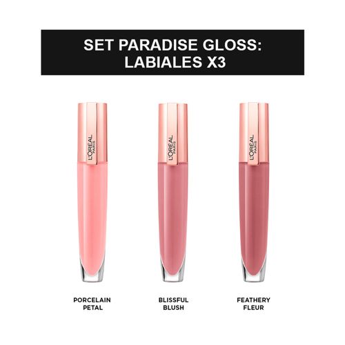 Combo de maquillaje: labiales paradise gloss x3