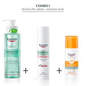 Combo rutina piel grasa + manchas acné