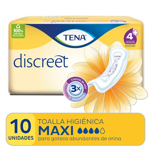 Toalla discreet maxi (10 unidades)