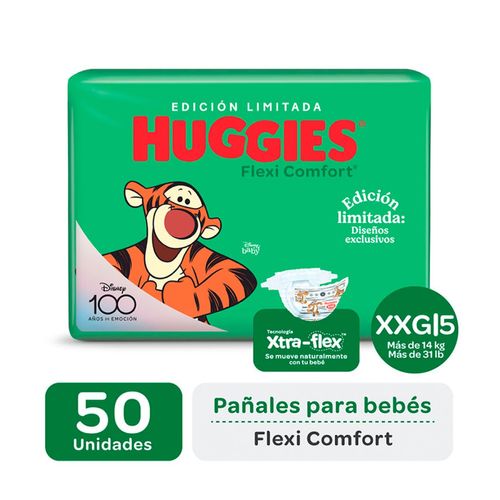Pañal flexi comfort talle xxg (50 unidades) edición limitada