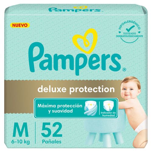 Pañales deluxe protection talle m (52 unidades)