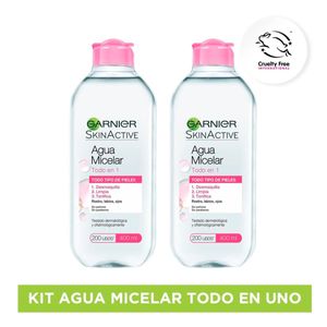 Combo limpieza facial: agua micelar todo en 1  (x2)