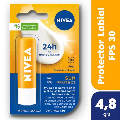 Protector solar labial humectante sun protect FPS 30 4.8 grs