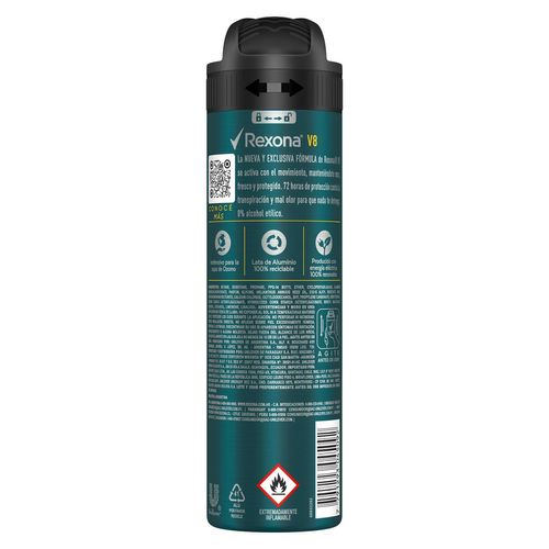 Desodorante antitranspirante v8 en aerosol 150 ml