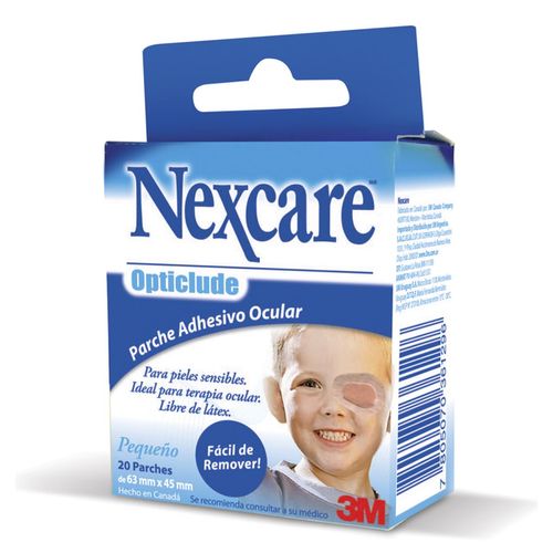 Parche ocular pediatrico opticlude estuche nexcare (20 unidades)