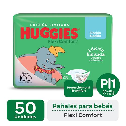 Pañales flexi comfort talle p (50 unidades) edición limitada