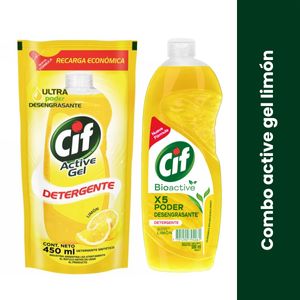 Combo active gel limón