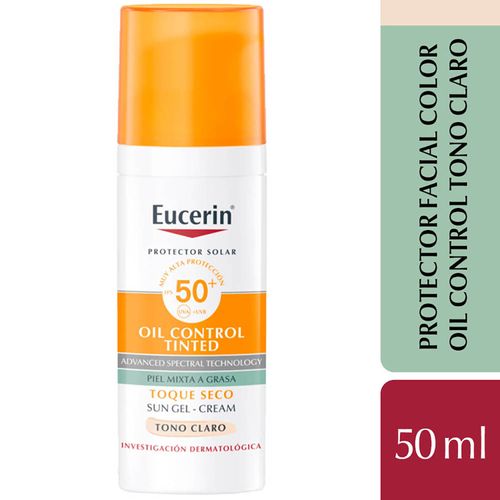 Sun oil control protector solar facial tono claro fps 50  50 ml
