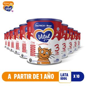 Combo leche infantil nutri plus 3 (10 latas de 800 grs)