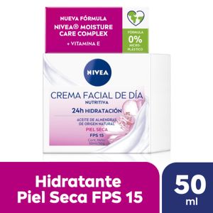 Crema facial hidratante de día essentials para piel seca fps 15 50 ml