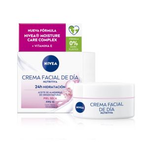Crema facial hidratante de día essentials para piel seca fps 15 50 ml
