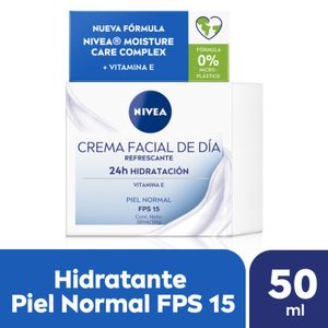 Crema facial de día essentials para piel normal fps 15 50 ml