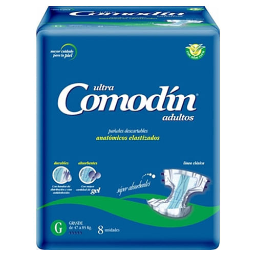 Pañal adulto anatómico talle g (8 unidades)
