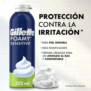Foamy sensitive espuma de afeitar para piel sensible 322 ml