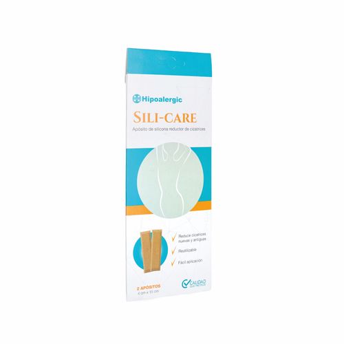 Apósito reductor de cicatrices sili-care 4 cm x 15 cm (2 unidades)