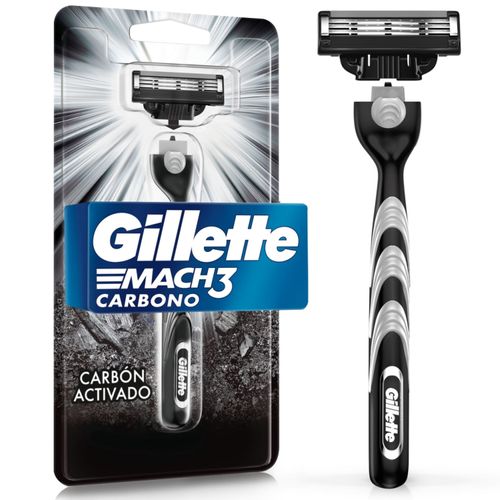Máquina de afeitar mach3 carbono con carbón activado y 3 Hojas