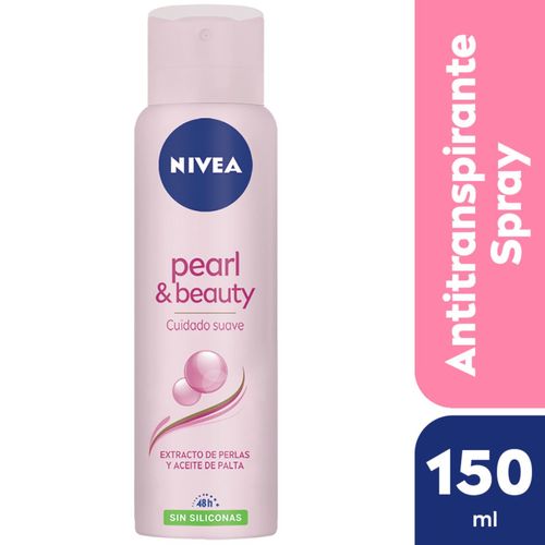 Desodorante antitranspirante femenino pearl & beauty sin siliconas 150 ml