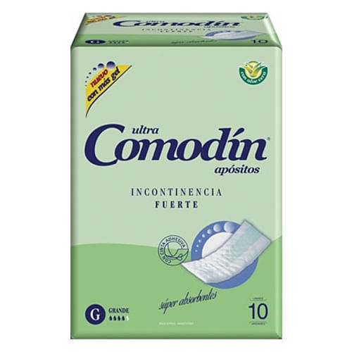 Apósitos incontinencia fuerte (10 unidades)