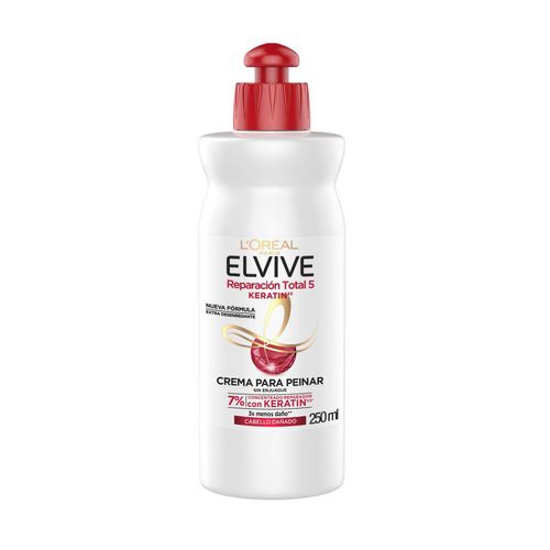 Crema para peinara reparacion total 5 keratin 250 ml
