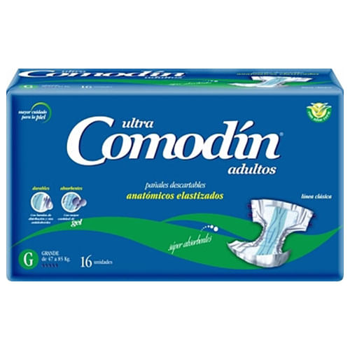 Pañal adulto anatómico talle g (16 unidades)