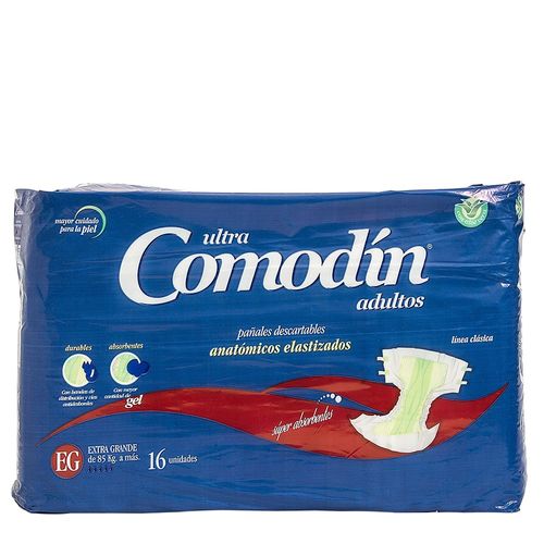 Pañal adulto anatómico talle xg (16 unidades)