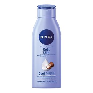 Crema corporal soft milk 5 en 1 piel seca 400 ml