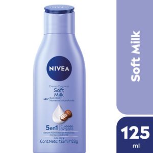 Crema corporal soft milk 5 en 1 piel seca 125 ml