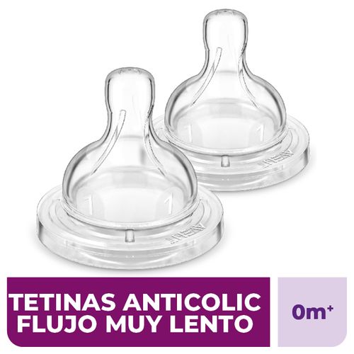 Tetinas anticolic fluir muy lento (0m+) scf631/7 (2 unidades)