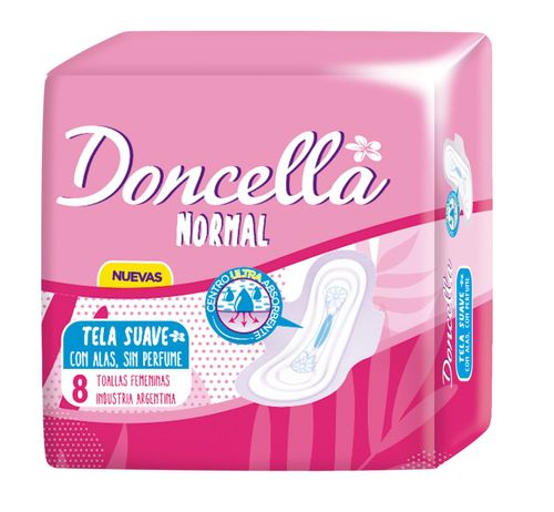 Toallitas con alas extrasuave (8 unidades)