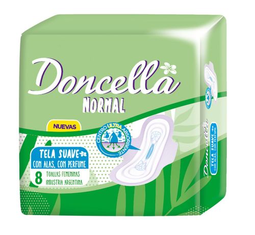 Toallitas con alas extrasuave perfumadas (8 u)