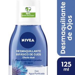 Desmaquillante bifásico de ojos efecto dual para piel sensible 125 ml