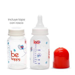 Juguera decorada con tetina de silicona 140 ml